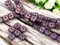 *13* 11mm Copper Washed Opaque Cobalt Square Zinnia Flower Beads